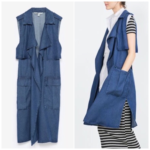 sleeveless jacket zara